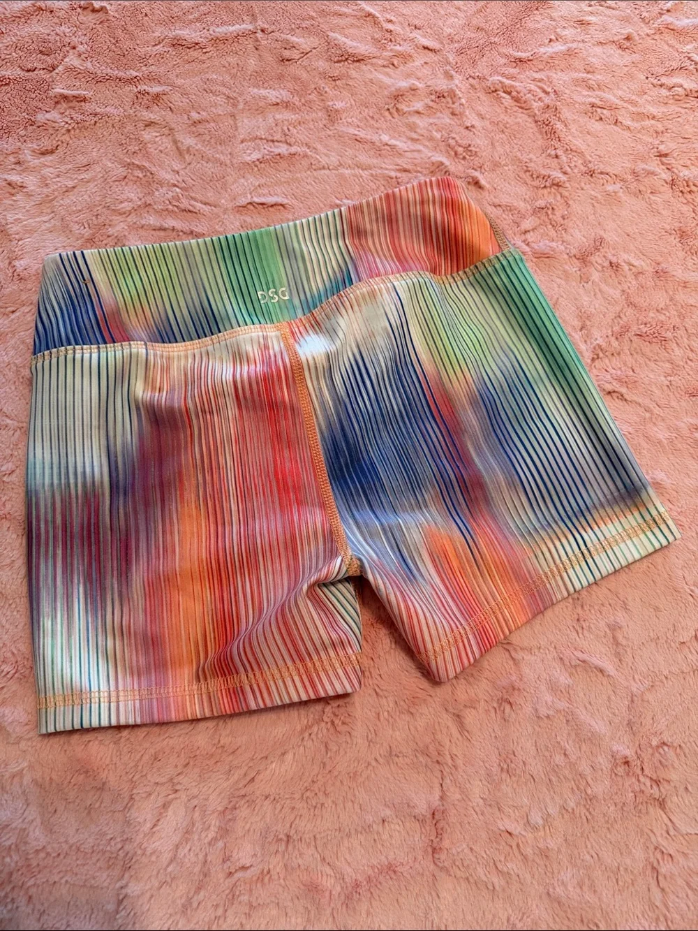 DSG Mint Ribbed Tank with Multicolor Shorts